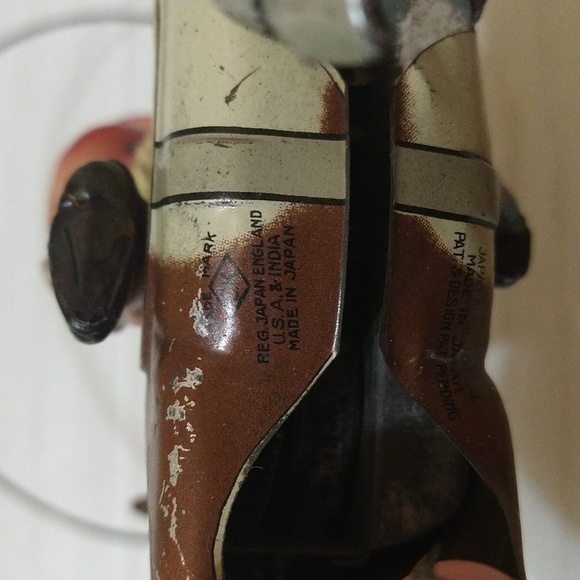 Vintage Japan Alps Toy Co. Celluloid Cowboy/Tin Horse Windup Toy - Picture 7 of 8